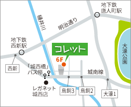 地図｜鳥飼